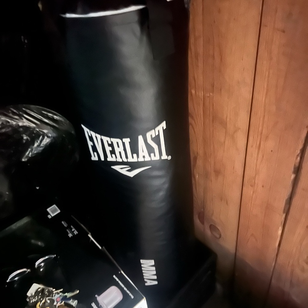 Everlast Black Heavy Bag Durable Training Essential